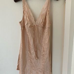 Victoria’s Secret nude lace slip size medium